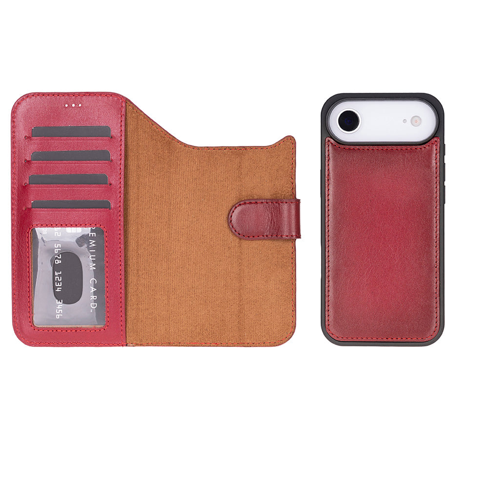 Meister Abnehmbare Premium-Leder-Wallet-Hülle für iPhone 17 Air