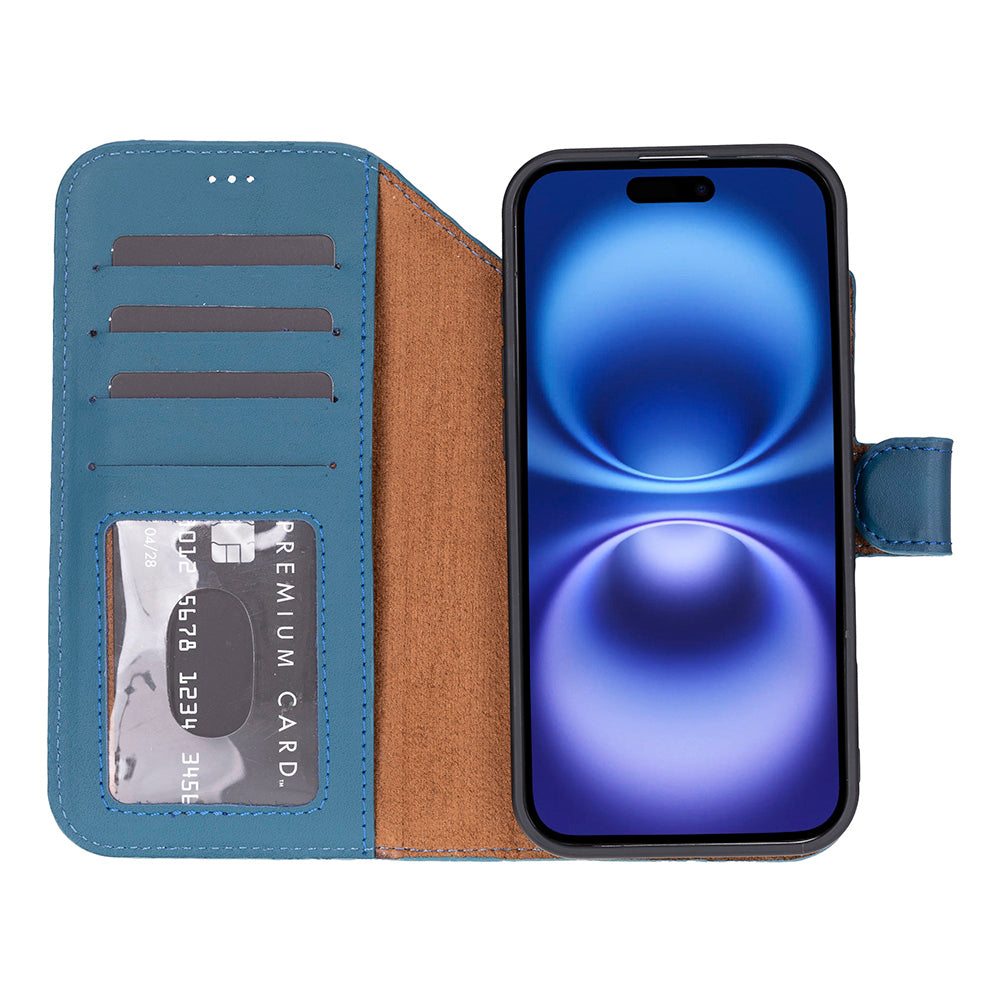Meister Abnehmbare Premium-Leder-Wallet-Hülle für iPhone 17 Air