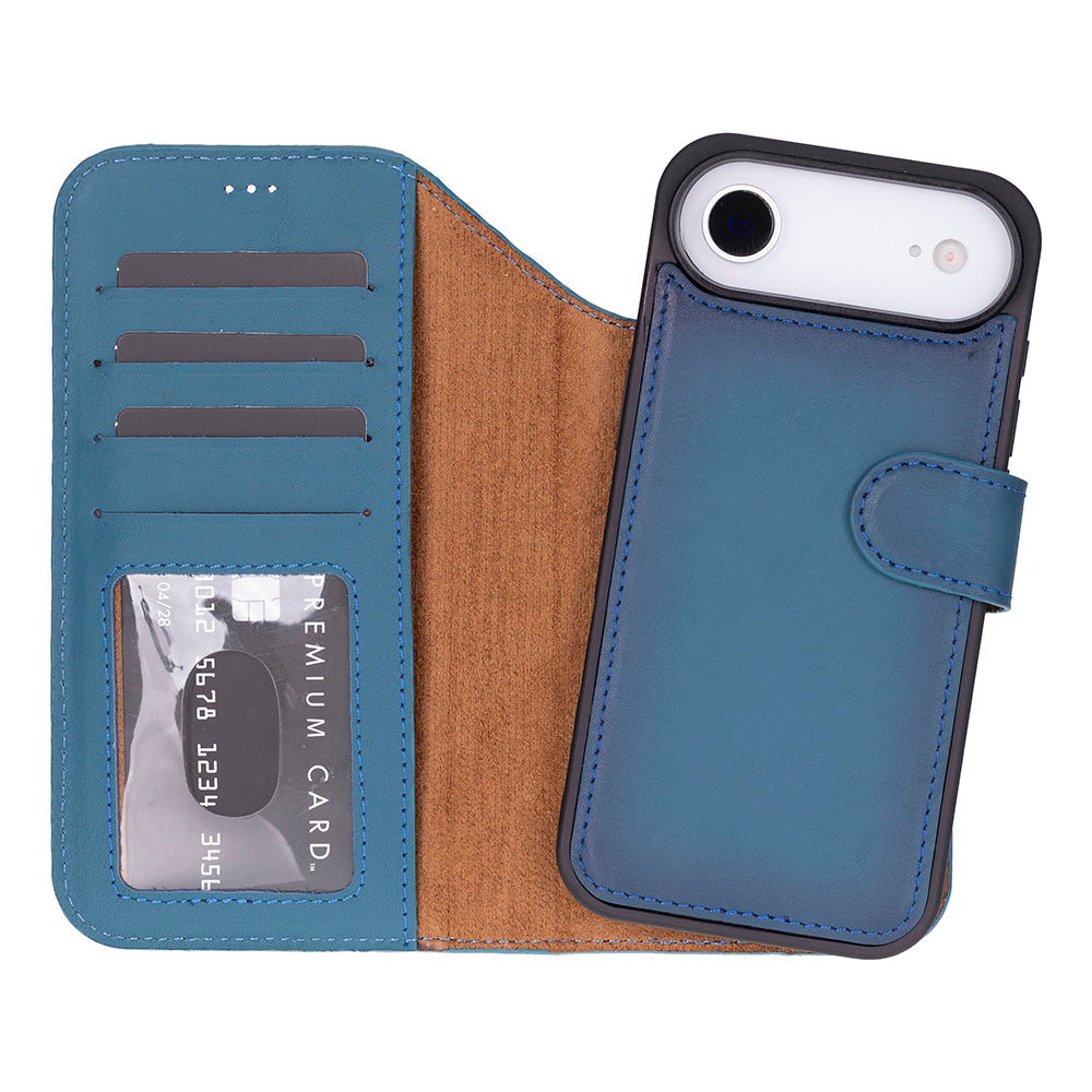 Meister Abnehmbare Premium-Leder-Wallet-Hülle für iPhone 17 Air