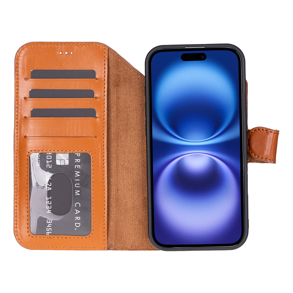 Meister Abnehmbare Premium-Leder-Wallet-Hülle für iPhone 17 Air