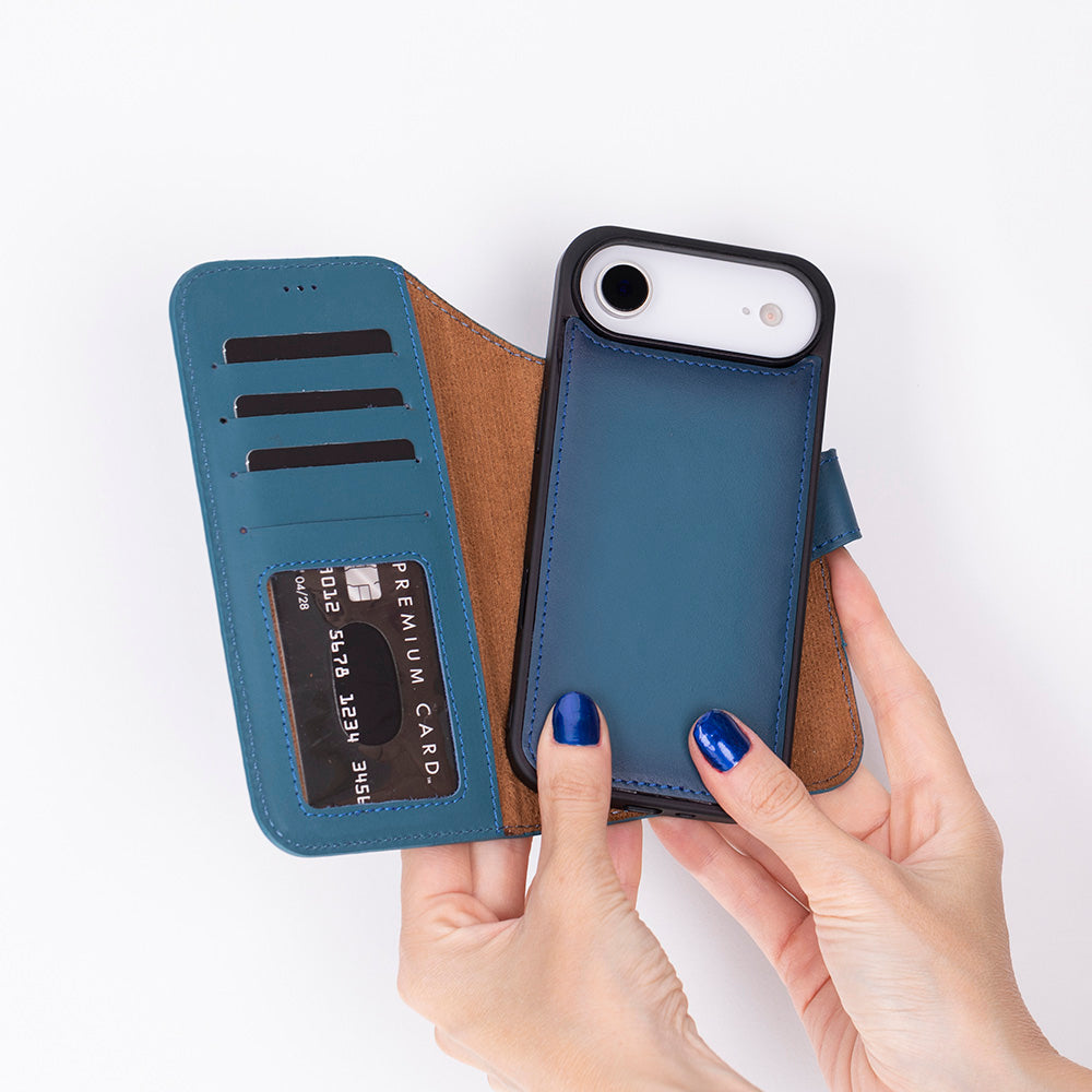 Meister Abnehmbare Premium-Leder-Wallet-Hülle für iPhone 17 Air