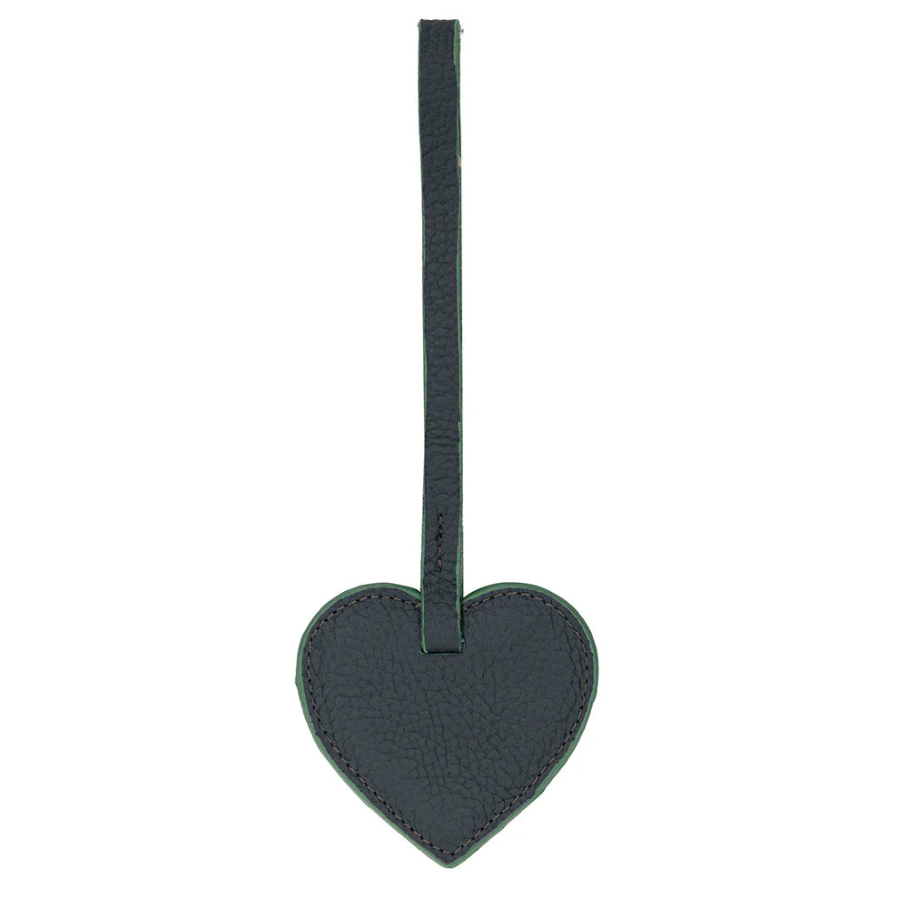 Heart Leather Bag Charm