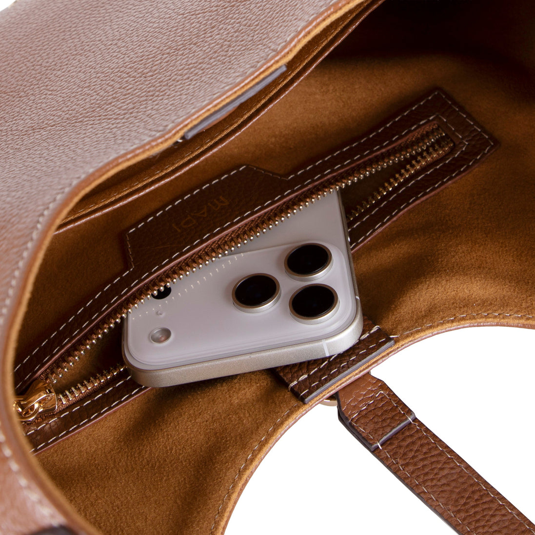 Rosa Damen-Ledertasche