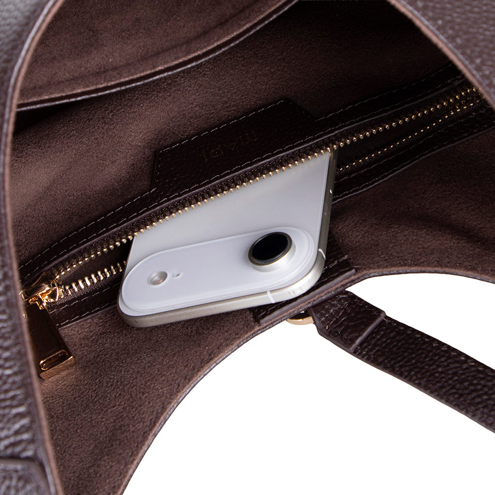 Rosa Damen-Ledertasche