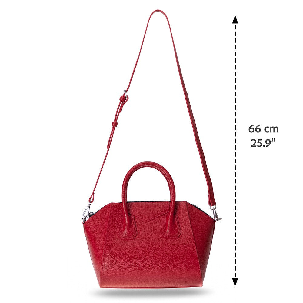 Lorenza Lederhandtasche für Damen, mittelgroß