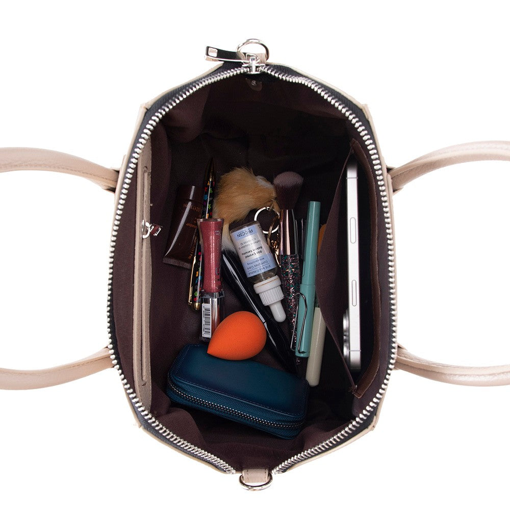 Lorenza Lederhandtasche für Damen, mittelgroß