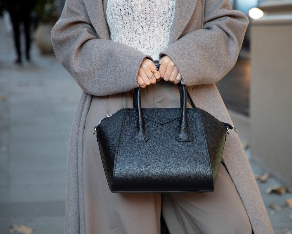 Lorenza Lederhandtasche für Damen, mittelgroß
