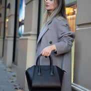 Lorenza Lederhandtasche für Damen, mittelgroß