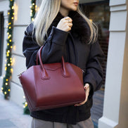 Lorenza Lederhandtasche für Damen, mittelgroß