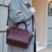 Lorenza Lederhandtasche für Damen, mittelgroß