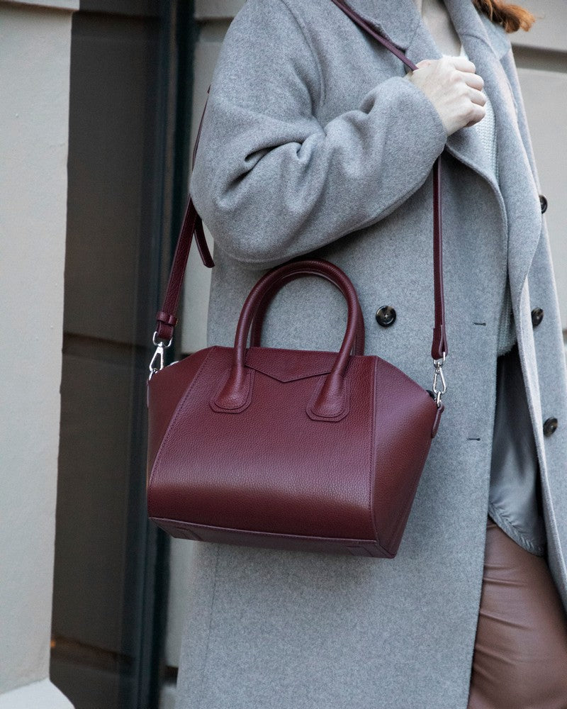 Lorenza Lederhandtasche für Damen, mittelgroß