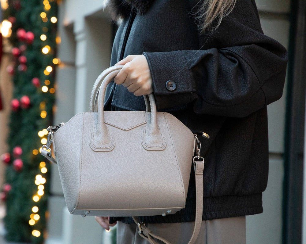 Lorenza Lederhandtasche für Damen, mittelgroß