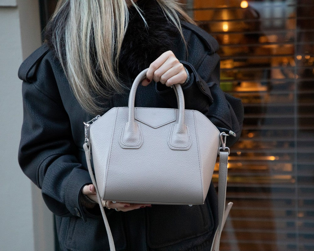 Lorenza Lederhandtasche für Damen, mittelgroß