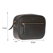 Smaragdgrüne Leder-Damentasche