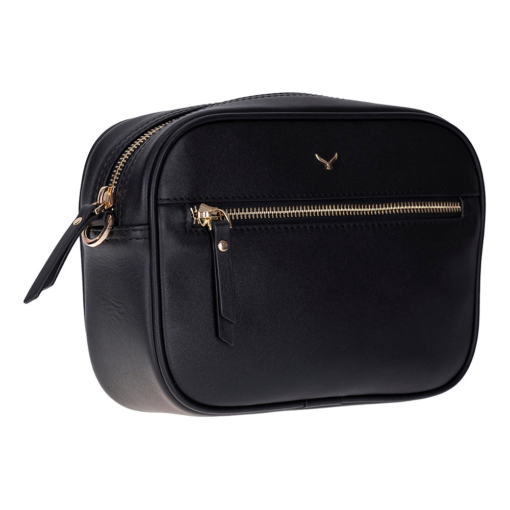 Smaragdgrüne Leder-Damentasche