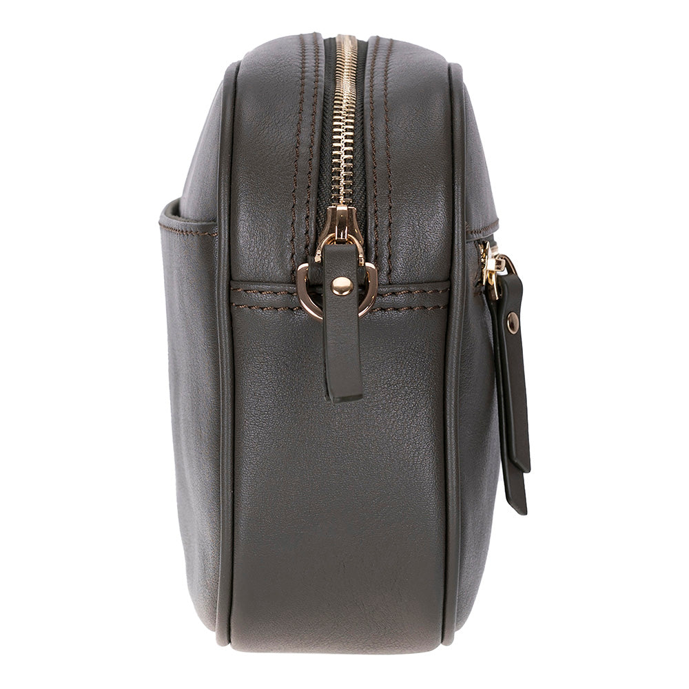 Smaragdgrüne Leder-Damentasche