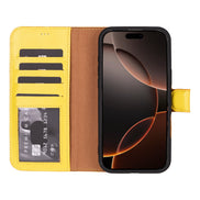 Genuine Leather Detachable  iphone 16 Case