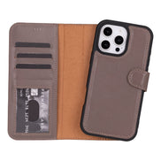 Genuine Leather Detachable  iphone 16 Case