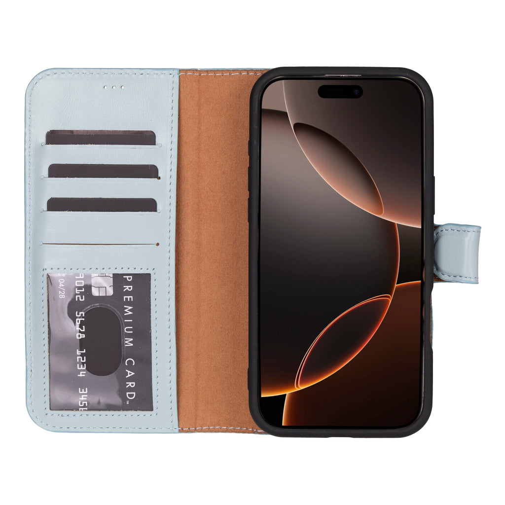 Genuine Leather Detachable  iphone 16 Case