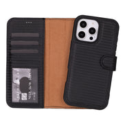 Genuine Leather Detachable  iphone 16 Case