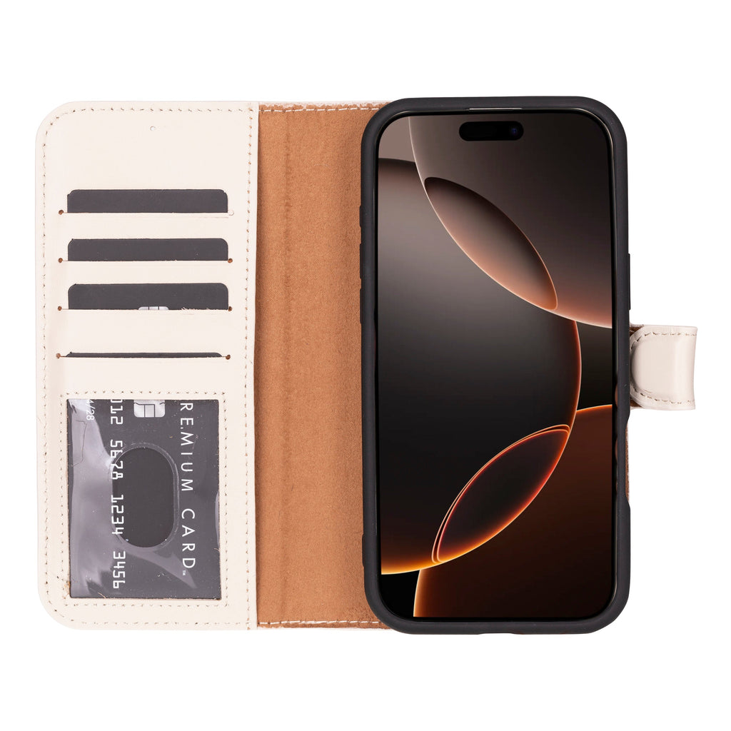 Genuine Leather Detachable  iphone 16 Case