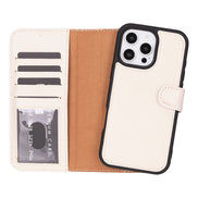 Genuine Leather Detachable  iphone 16 Case