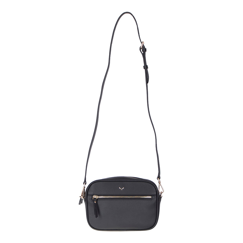 Smaragdgrüne Leder-Damentasche