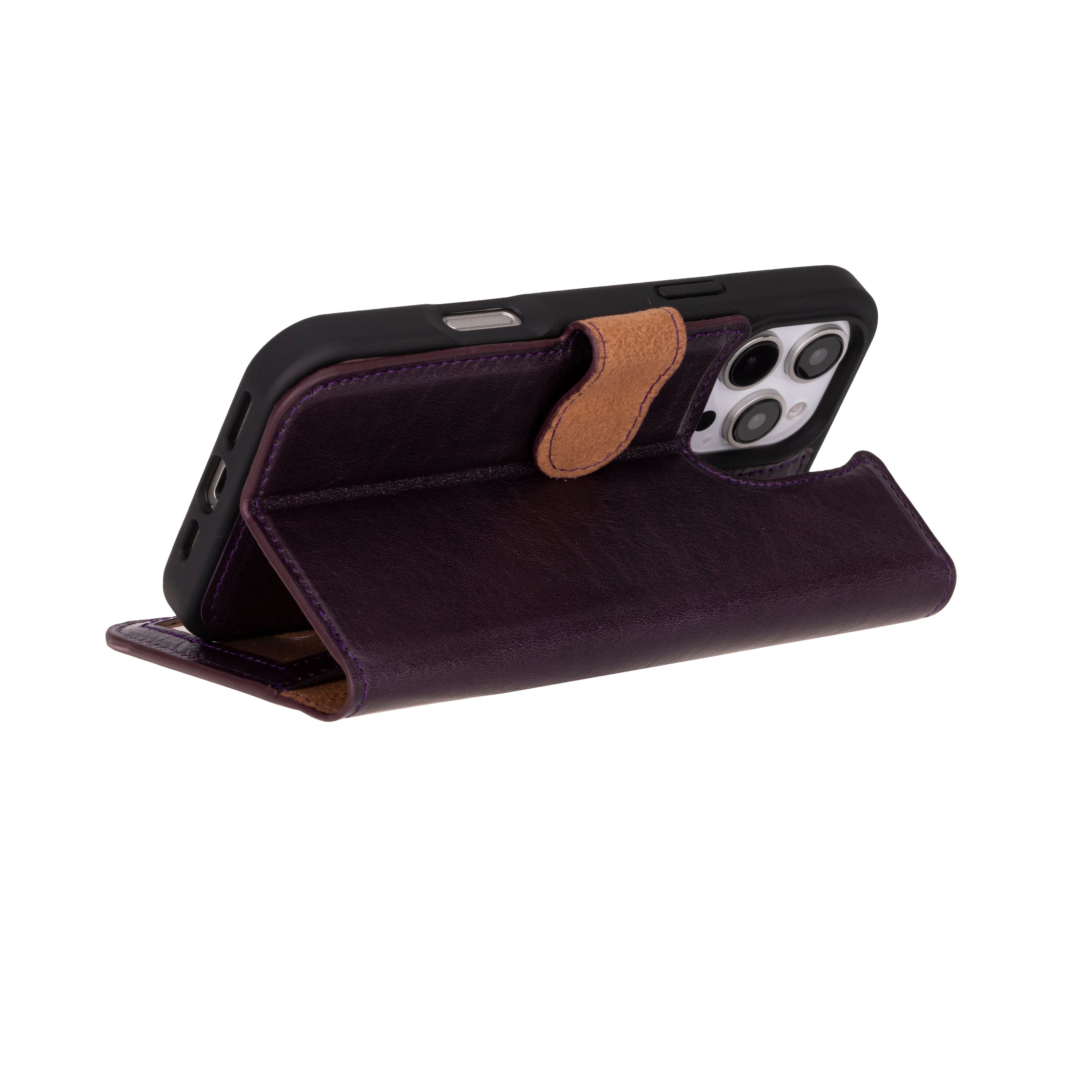 Genuine Leather Detachable  iphone 16 Case