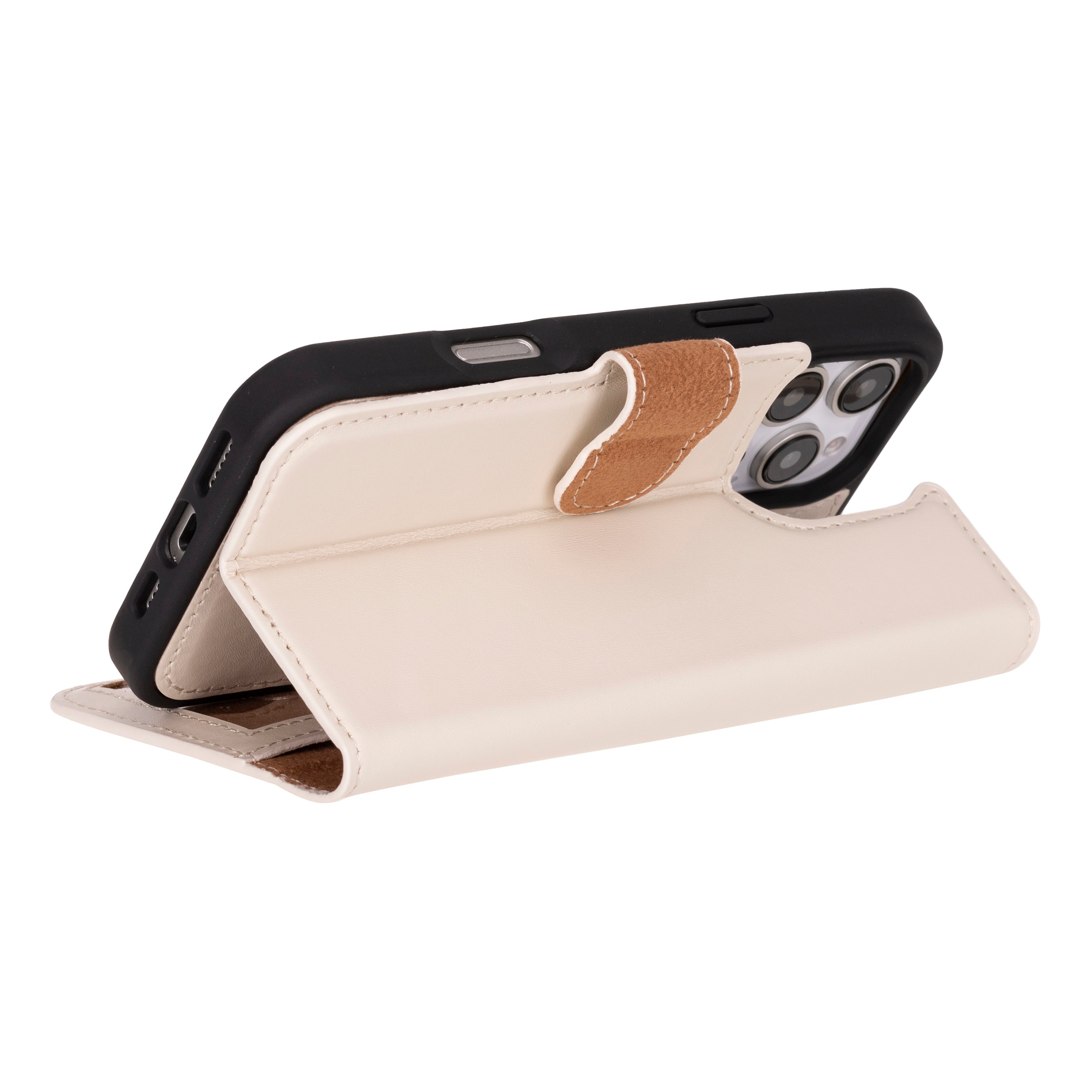 Genuine Leather Detachable  iphone 16 Case
