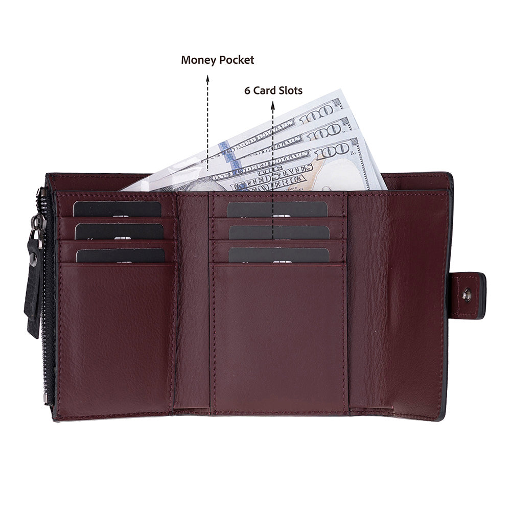 Elba Damen-Geldbörse aus Leder