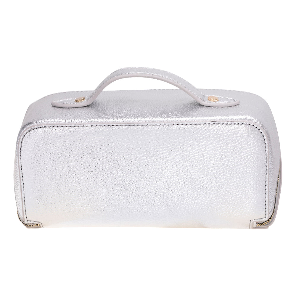 Ella Genuine Leather Cosmetic Bag - Luxury Toiletry Bag for Women & Men