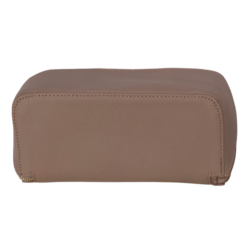 Ella Genuine Leather Cosmetic Bag - Luxury Toiletry Bag for Women & Men