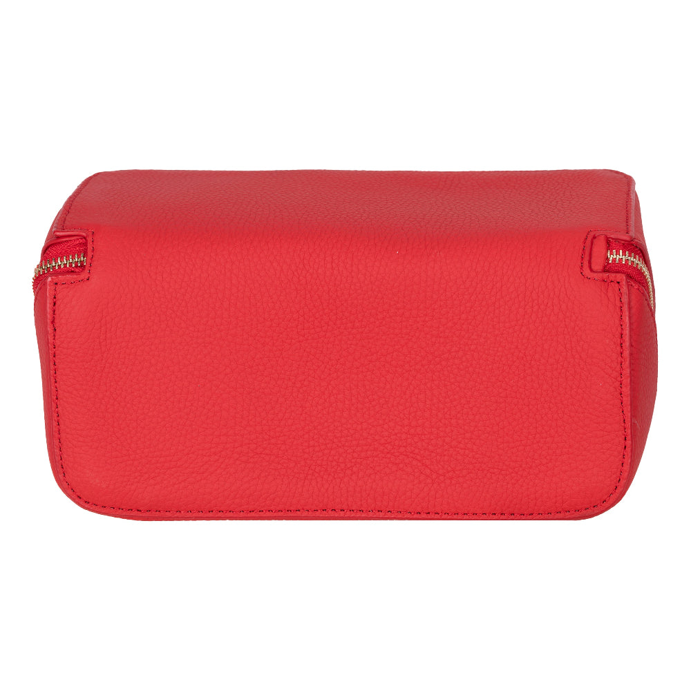 Ella Genuine Leather Cosmetic Bag - Luxury Toiletry Bag for Women & Men