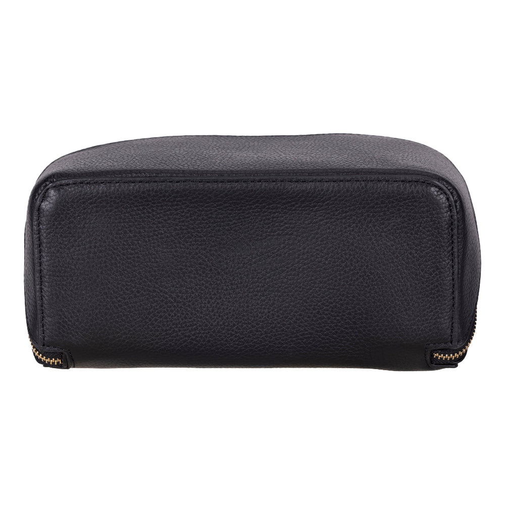 Ella Genuine Leather Cosmetic Bag - Luxury Toiletry Bag for Women & Men