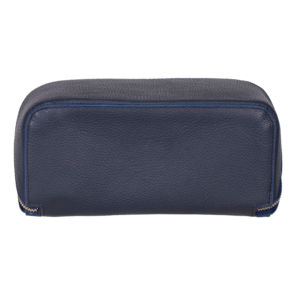 Ella Genuine Leather Cosmetic Bag - Luxury Toiletry Bag for Women & Men