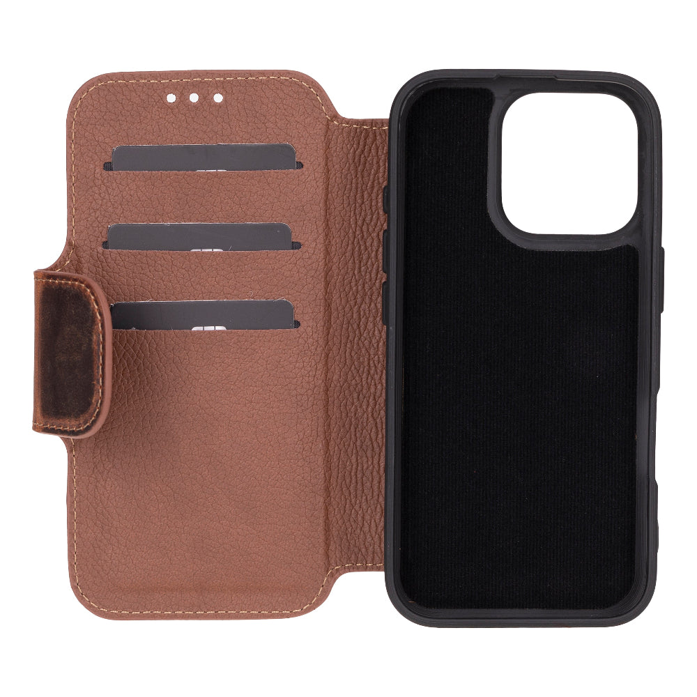 Firenze I Phone 16 Pro Leather Folio Case