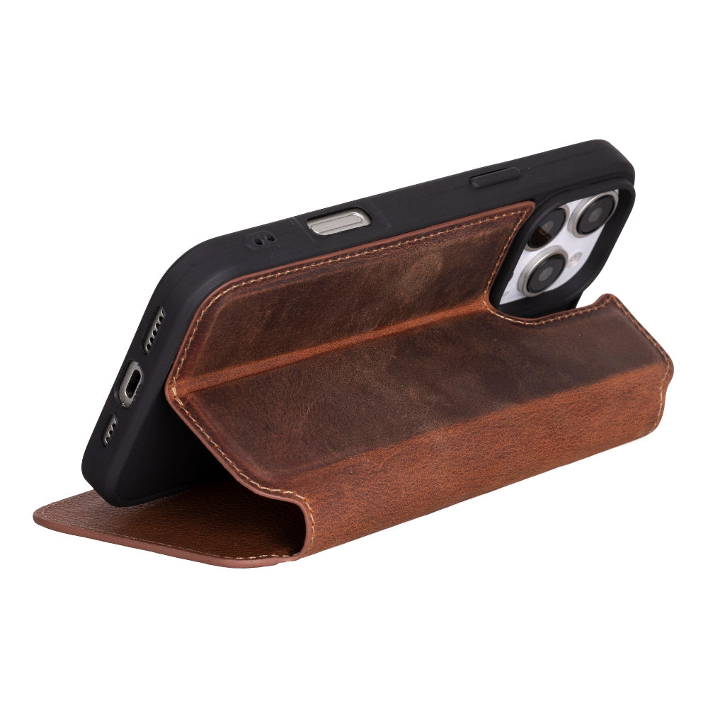 Firenze I Phone 16 Pro Leather Folio Case