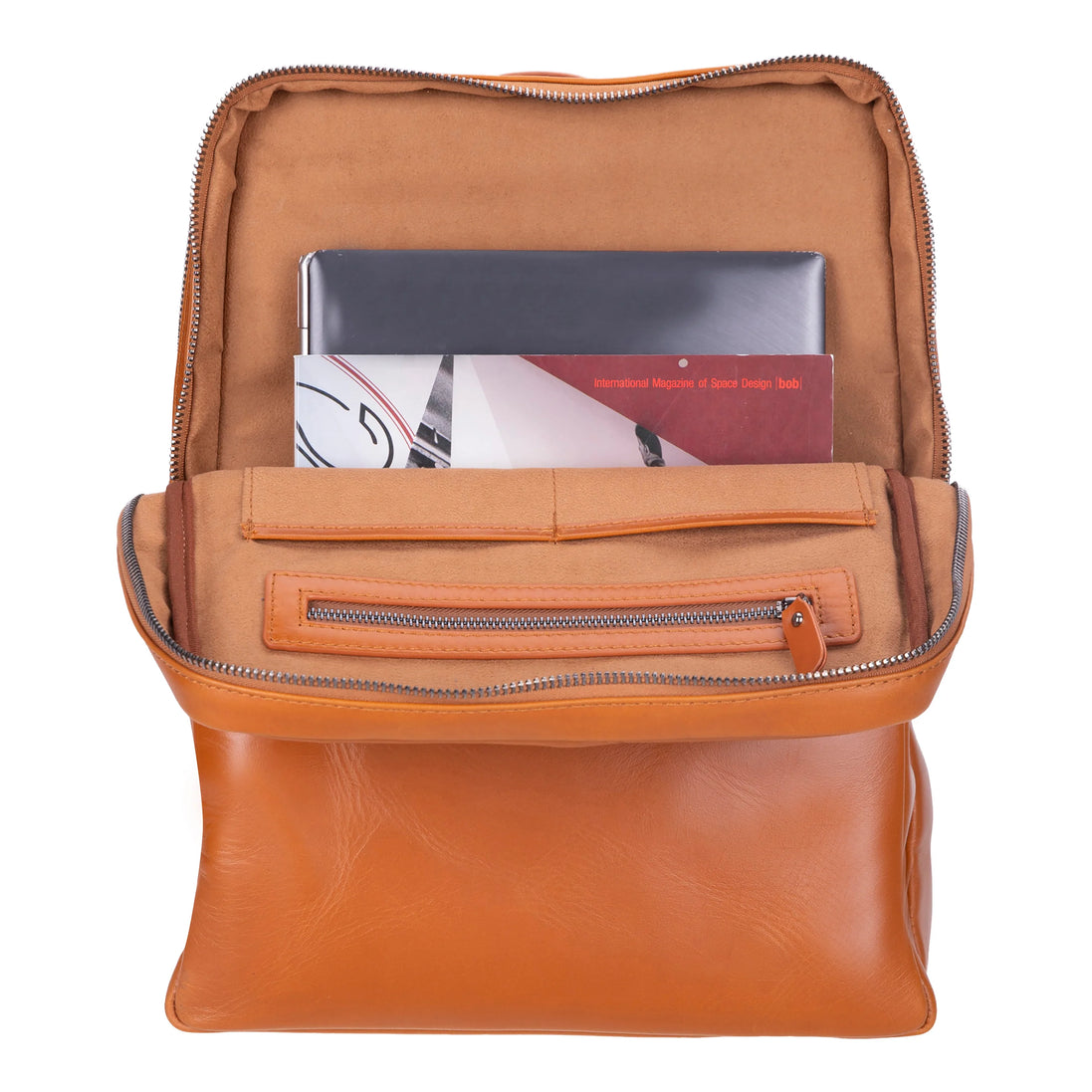 Lederrucksack „Verstecktes Schloss“