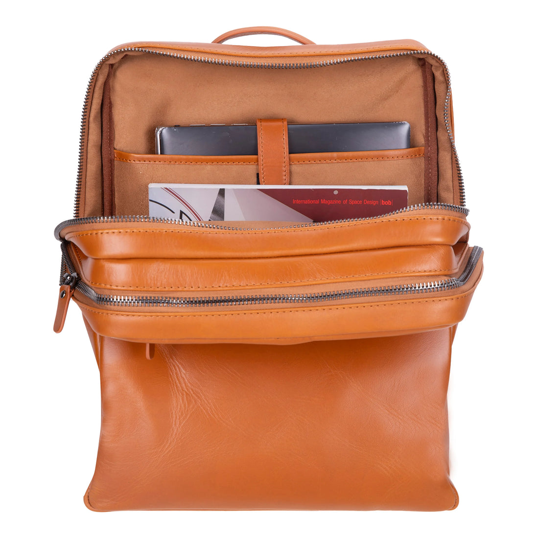 Lederrucksack „Verstecktes Schloss“