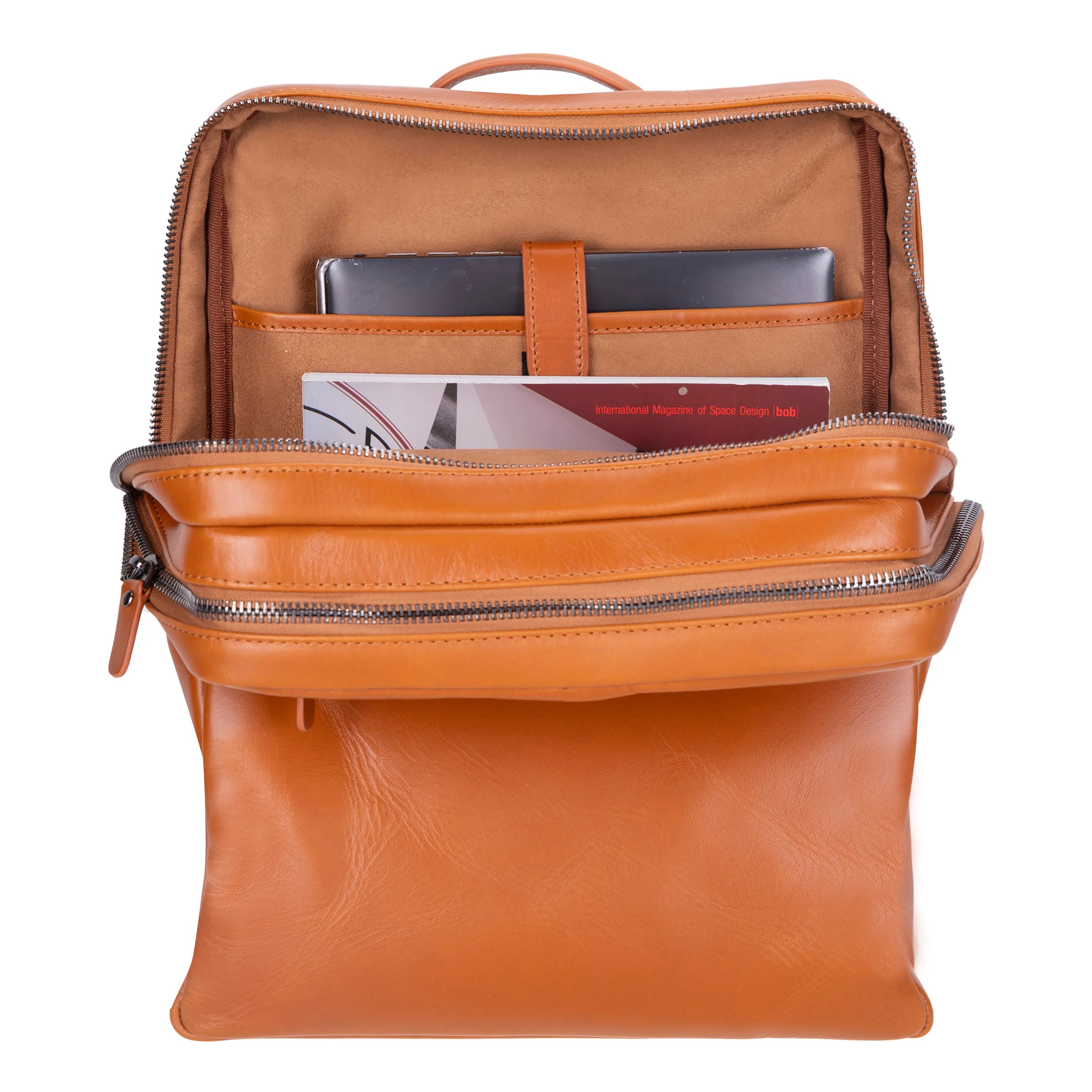 Lederrucksack „Verstecktes Schloss“