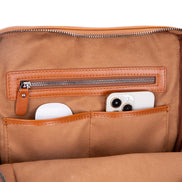 Lederrucksack „Verstecktes Schloss“