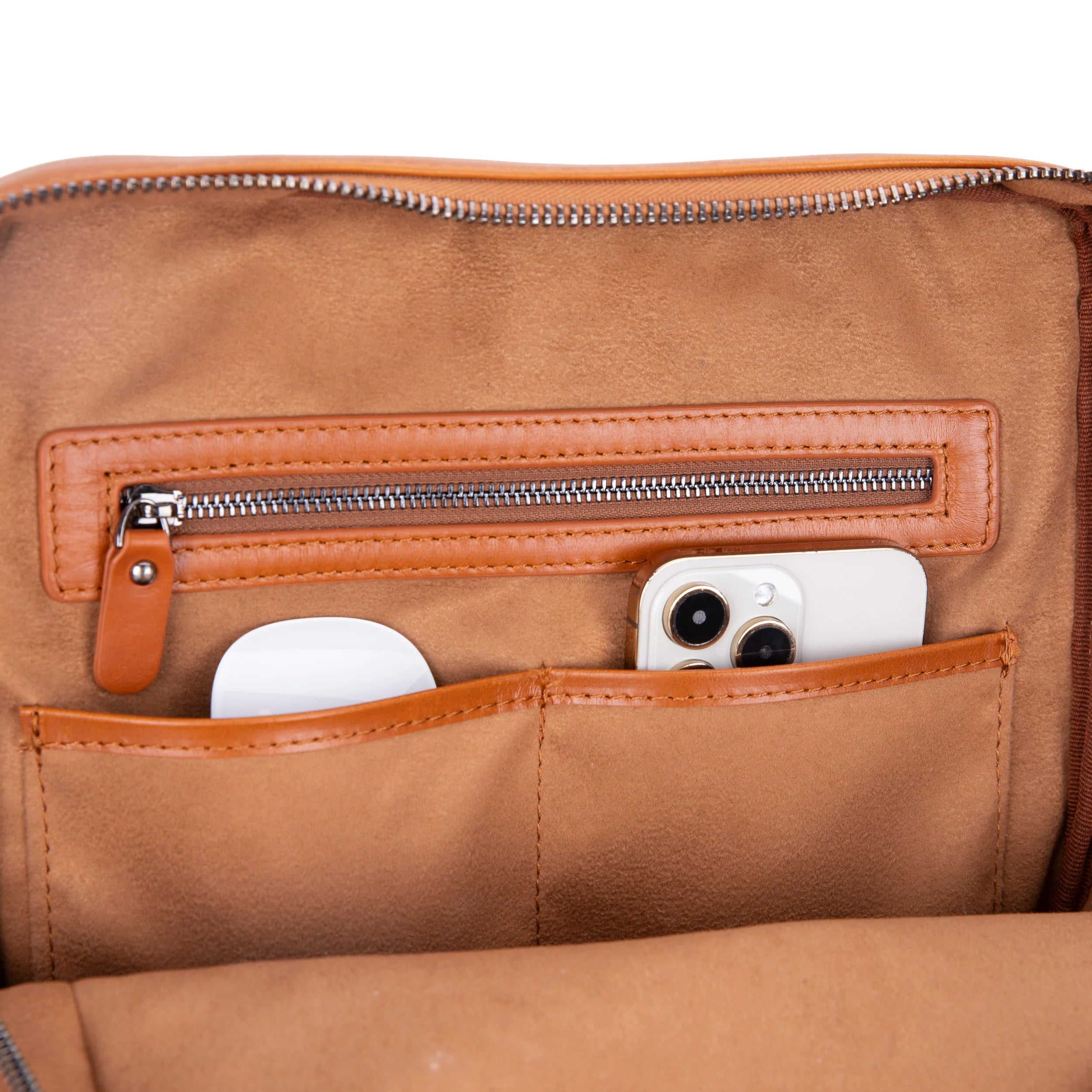 Lederrucksack „Verstecktes Schloss“