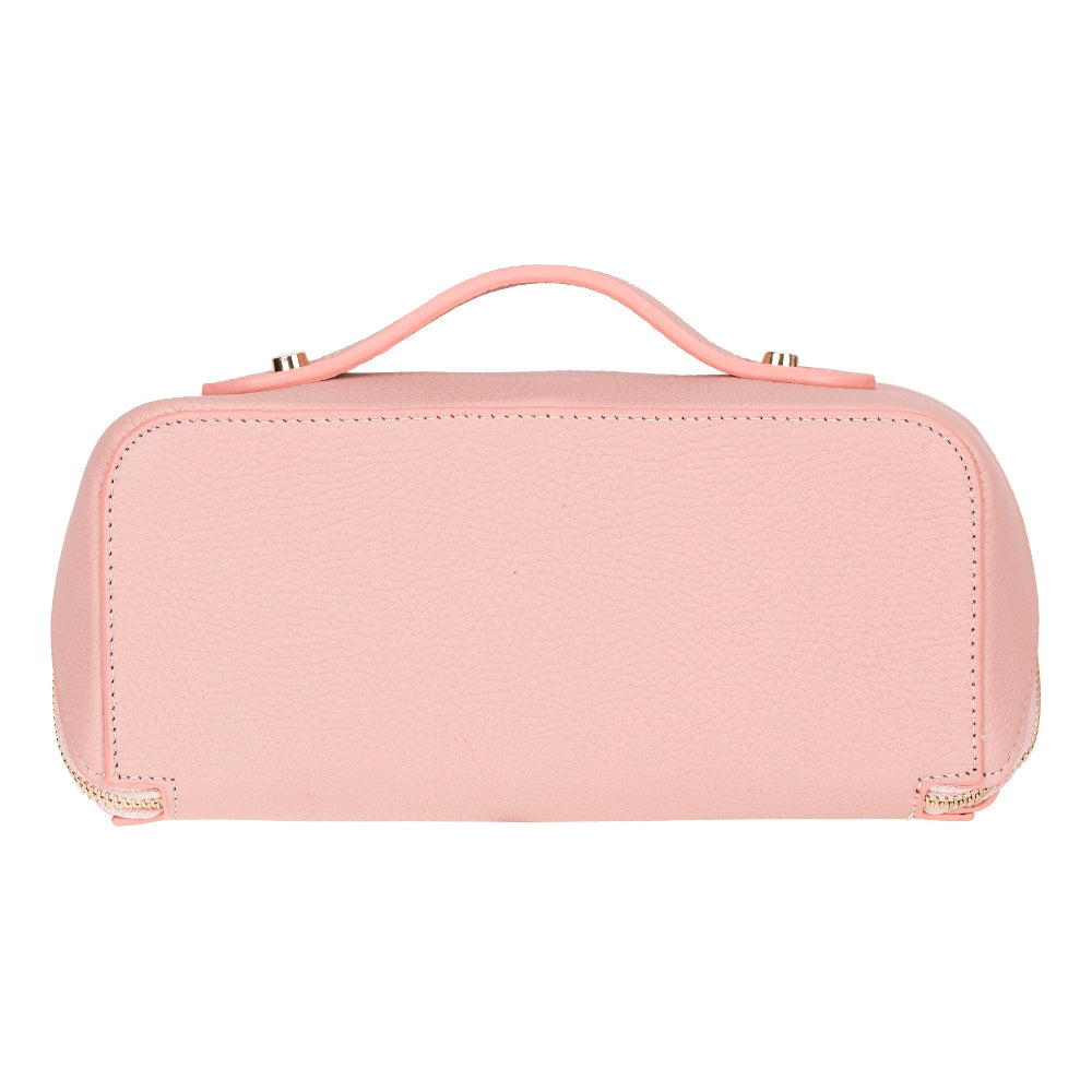 Ella Genuine Leather Cosmetic Bag - Luxury Toiletry Bag for Women & Men