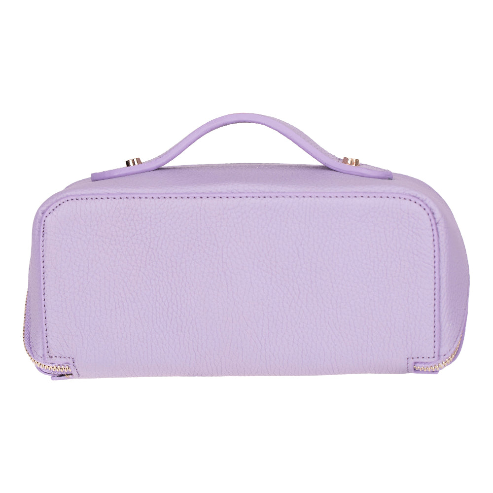 Ella Genuine Leather Cosmetic Bag - Luxury Toiletry Bag for Women & Men