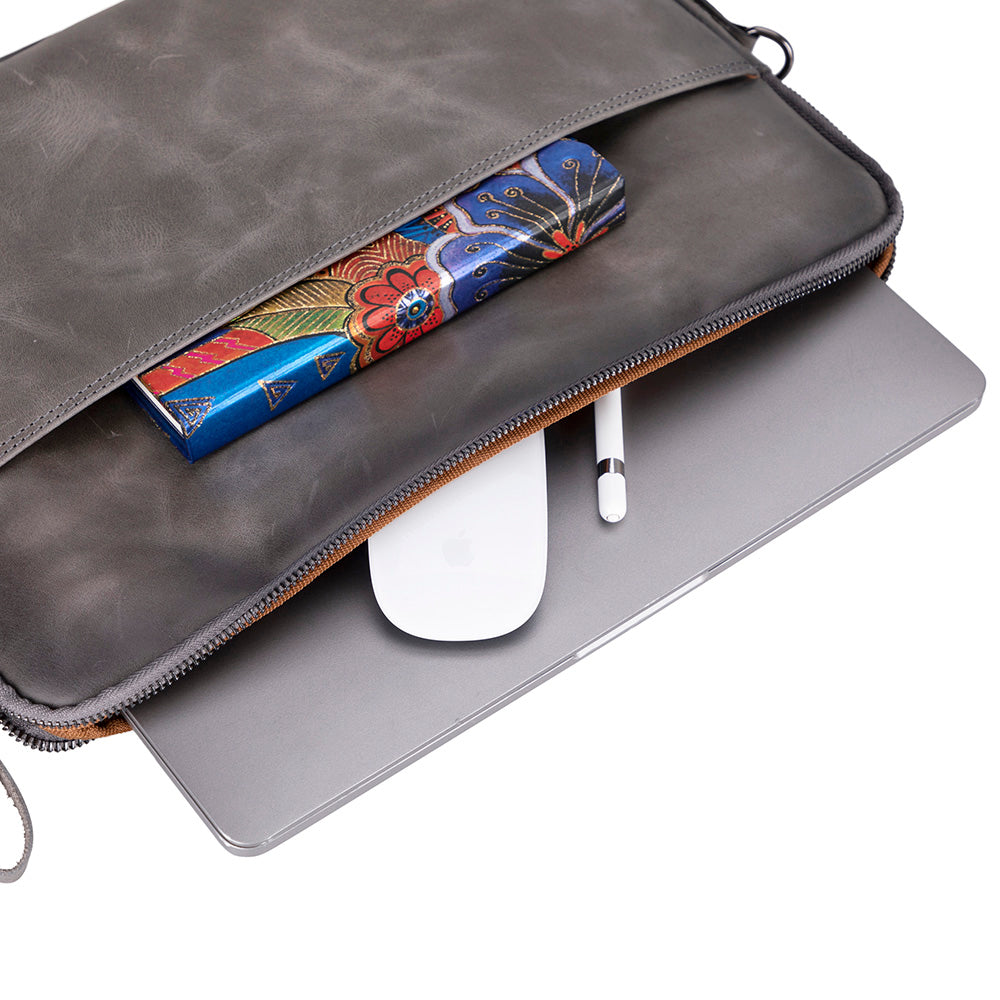 Leeds Slim Leder-Laptop-/Tablet-Hülle