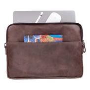 Leeds Slim Leather Laptop / Tablet Sleeve