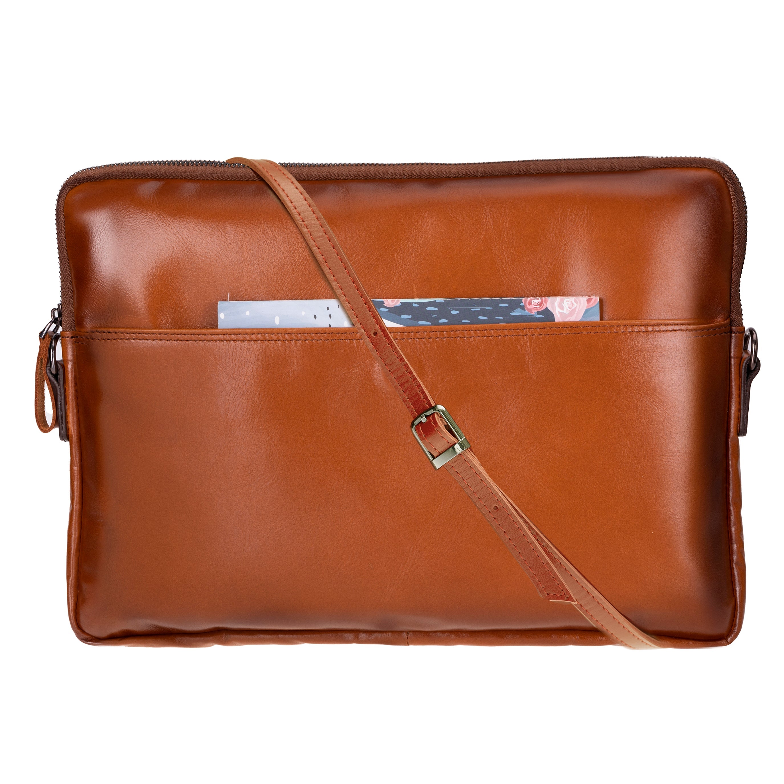 Leeds Slim Leather Laptop / Tablet Sleeve