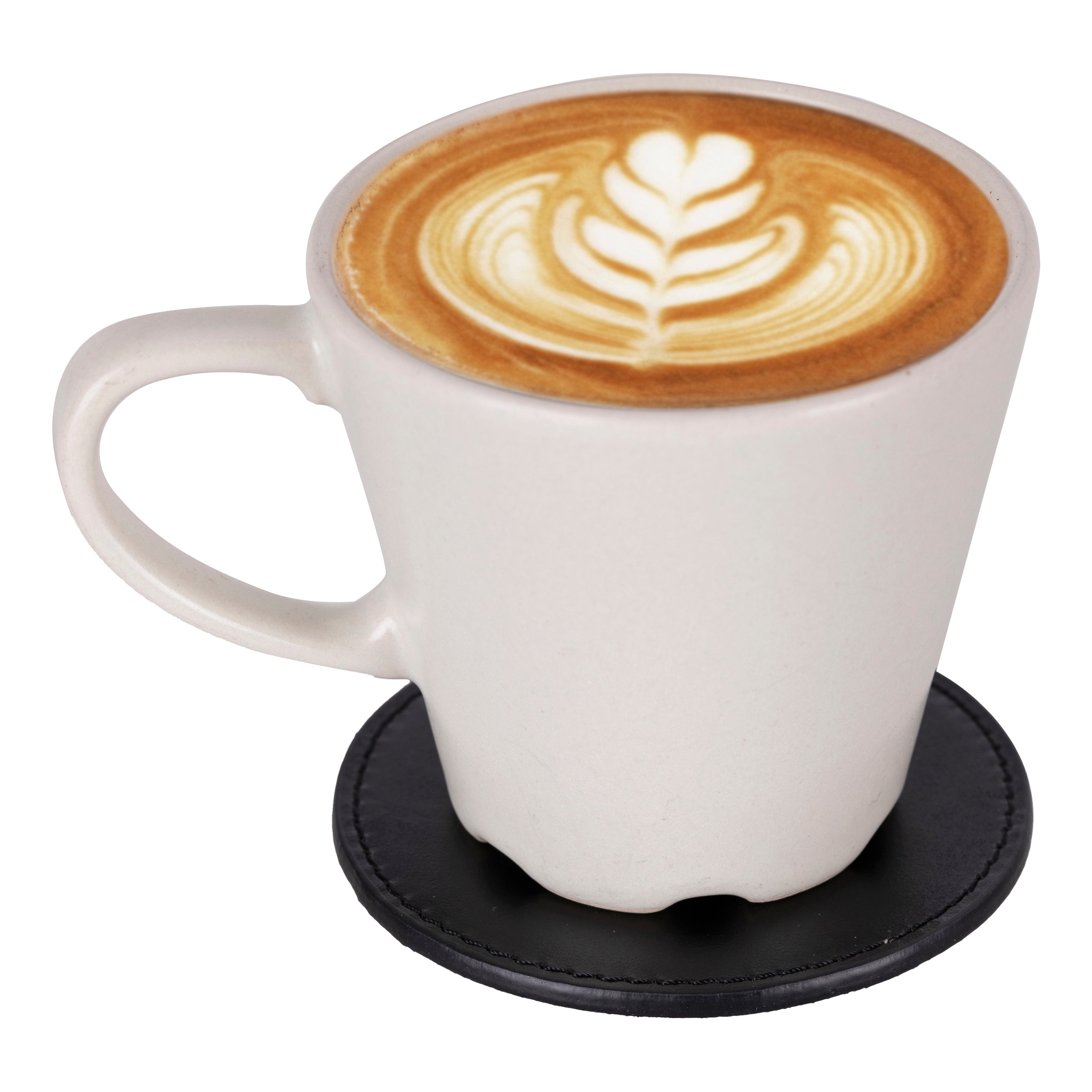 Divine Cup Leather Coaster Set
