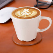 Divine Cup Leather Coaster Set