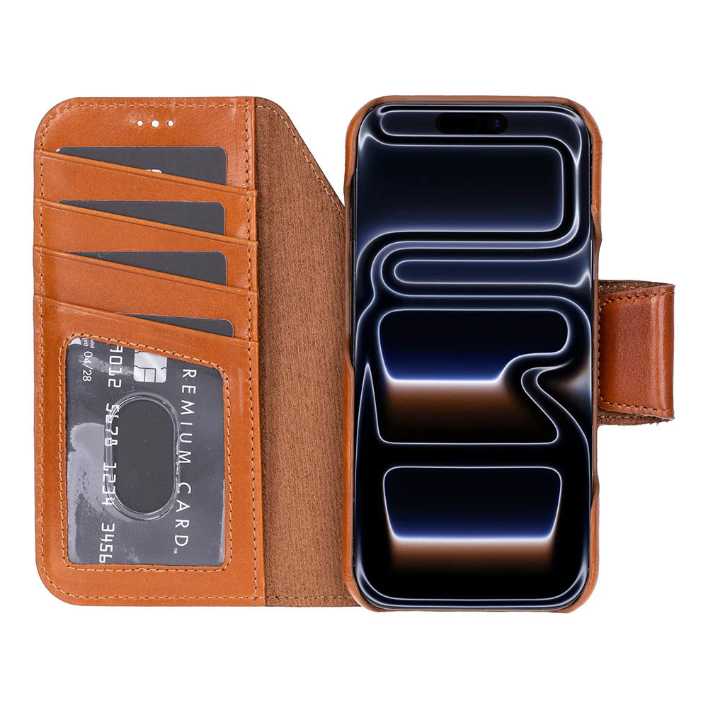 Elite Magic I Phone 17 Pro Max Leather Detachable Wallet Case